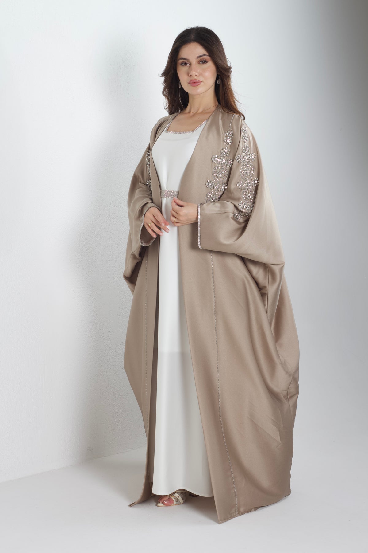 AMARA EMBROIDERED LAYERED KAFTAN