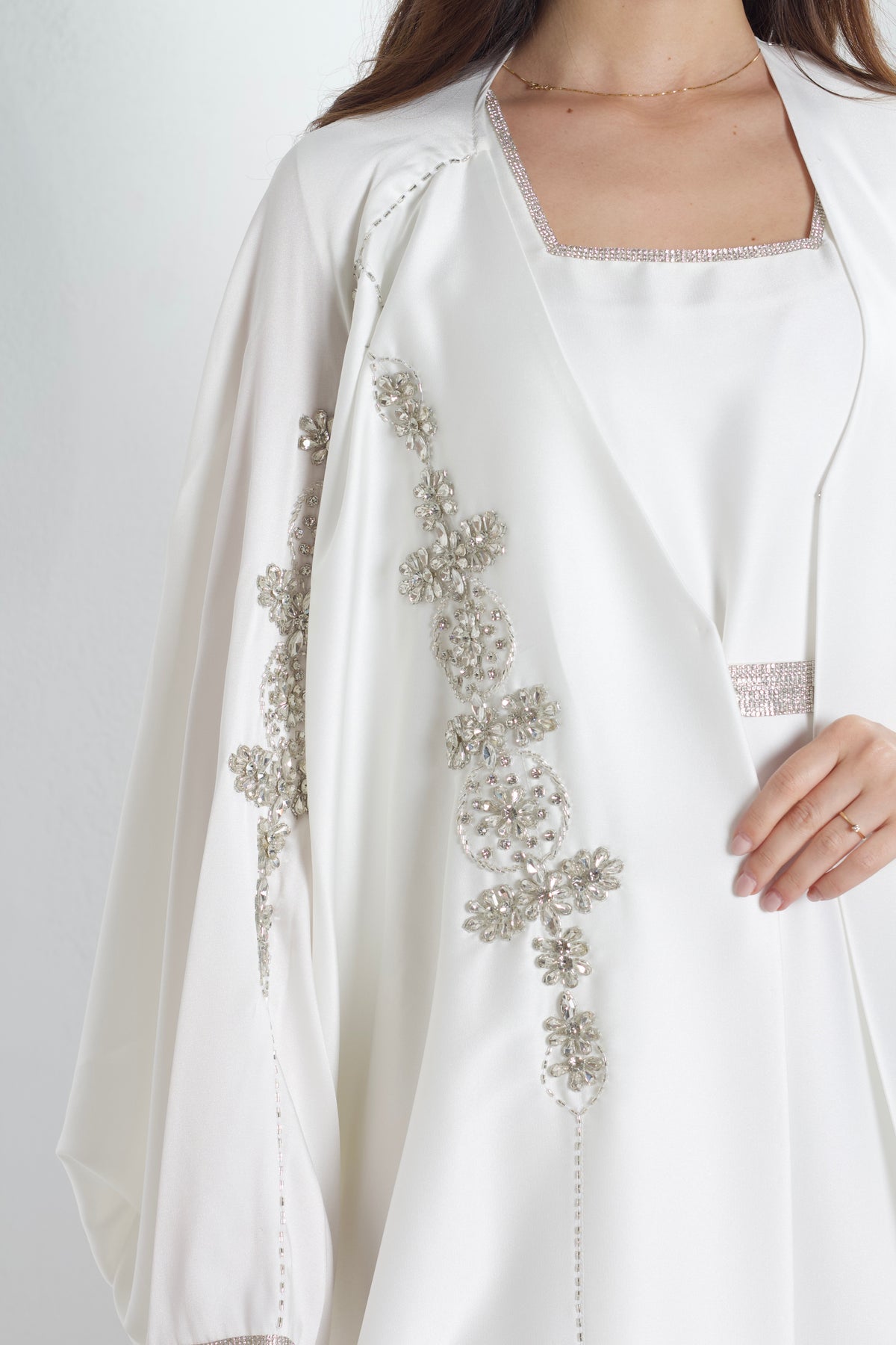 AMARA EMBROIDERED LAYERED KAFTAN