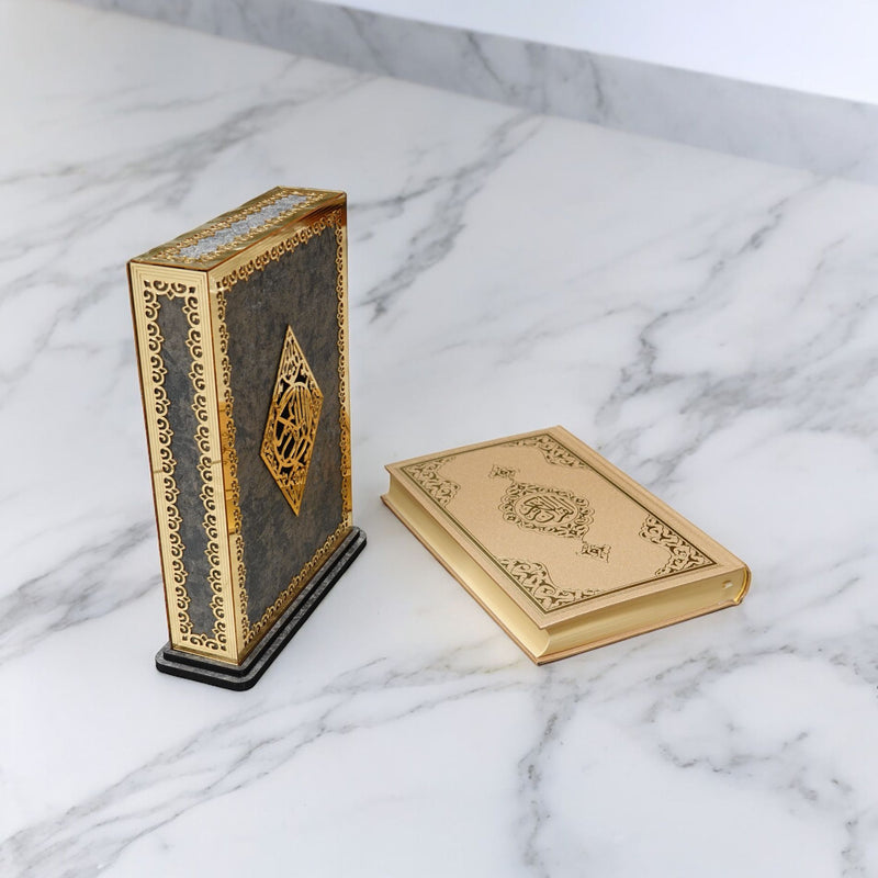 Quran in Box Marble Pattern