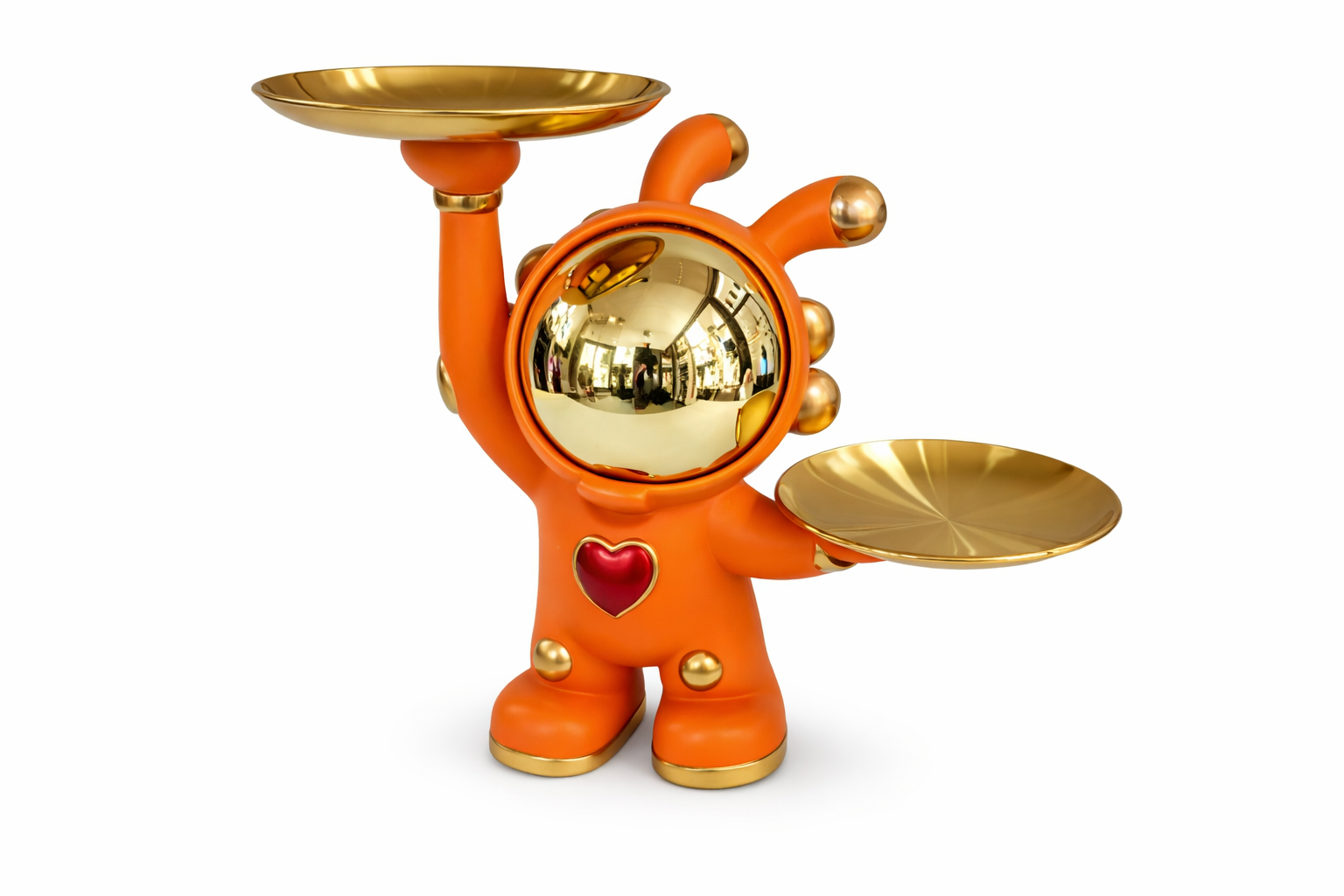 Decorative Serving Stand with Tray