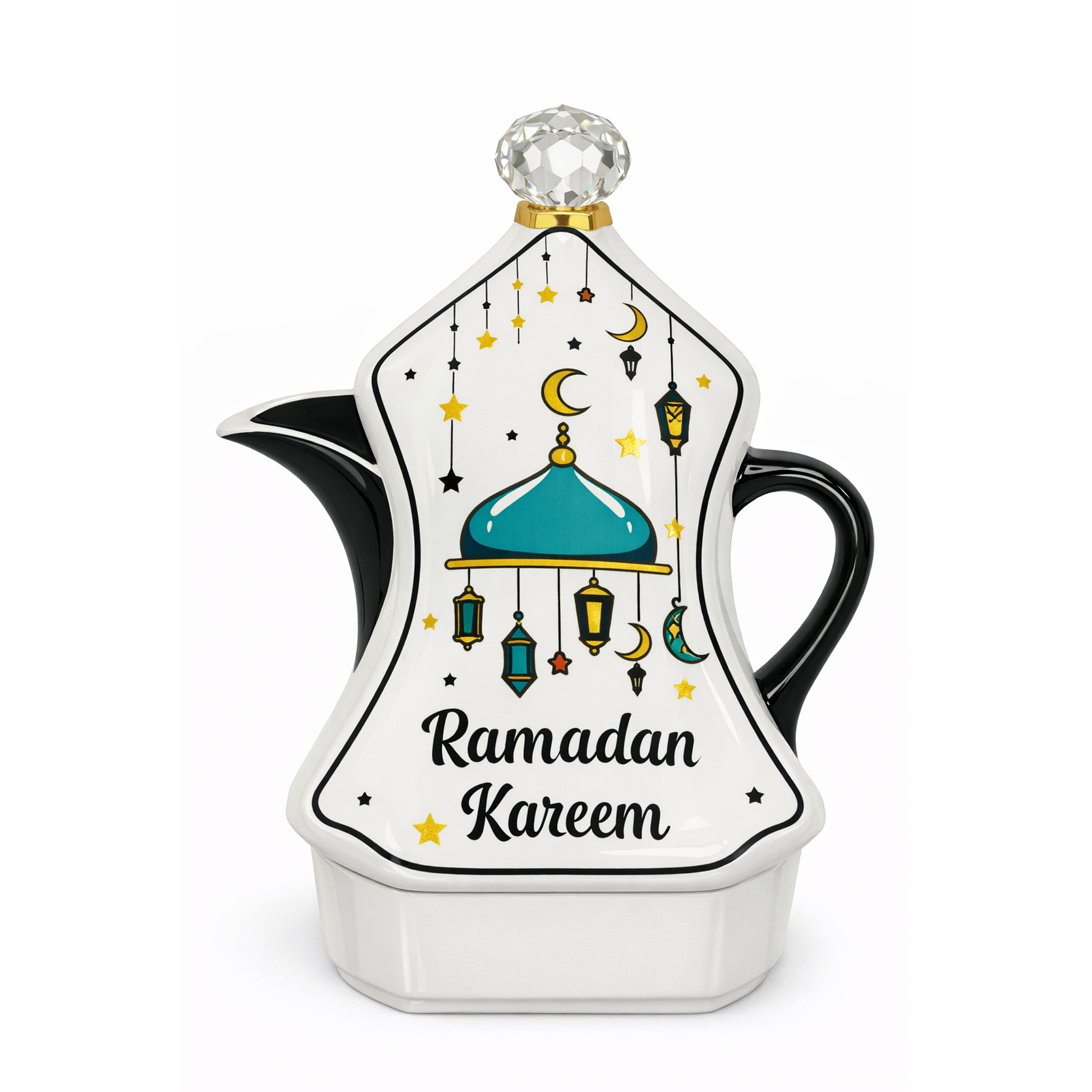 Ramadan Kareem Decorative Tea Pot Plate