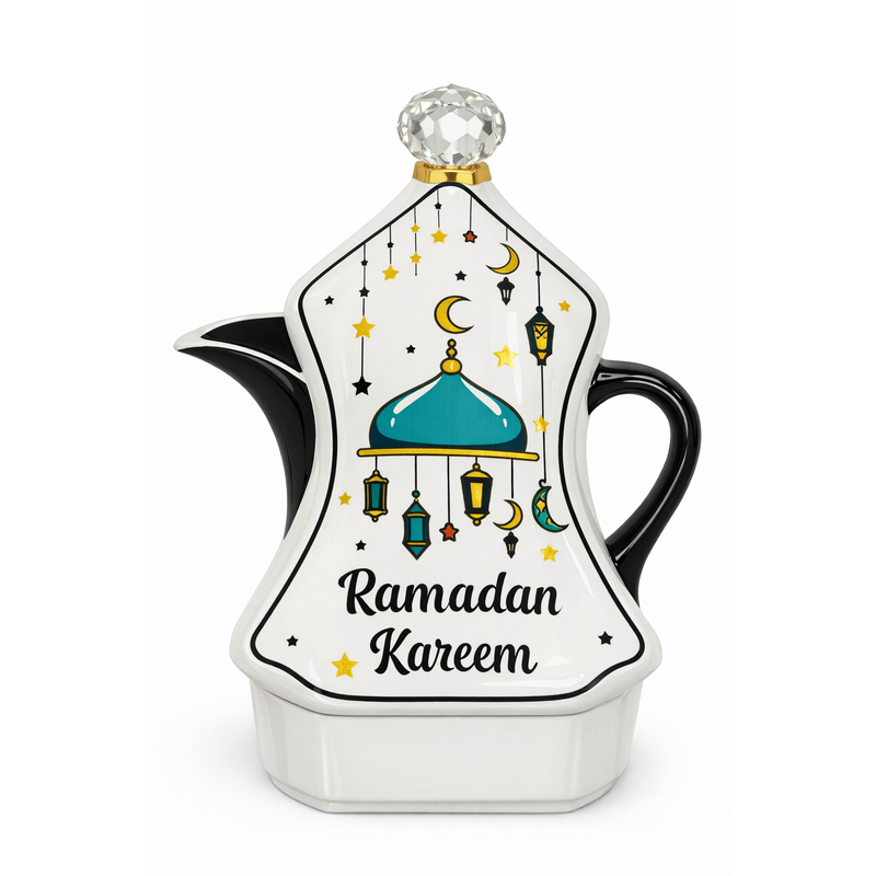 Ramadan Kareem Decorative Tea Pot Plate