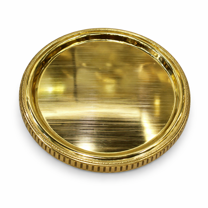 Luxury Gold Round Decorative Serving Tray