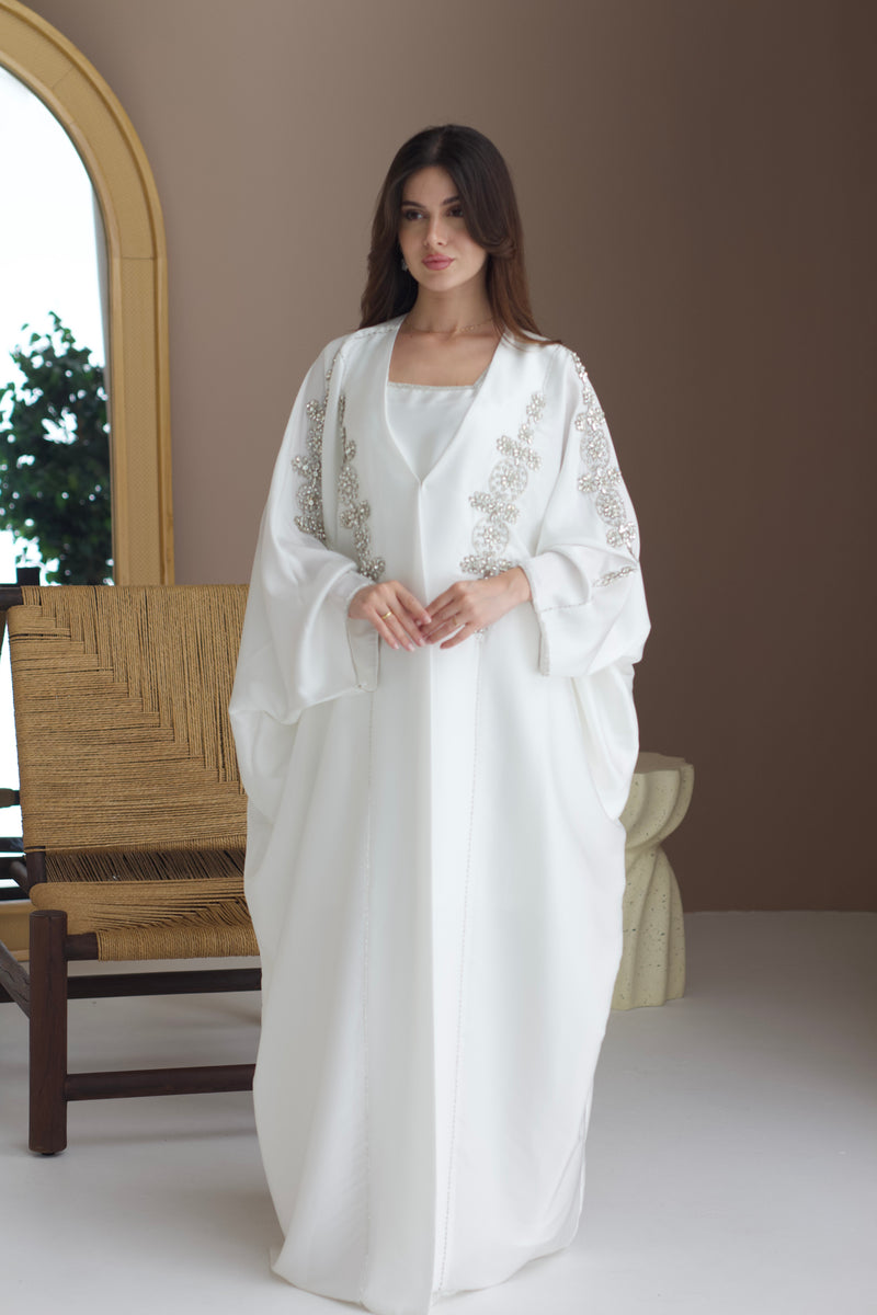 AMARA EMBROIDERED LAYERED KAFTAN