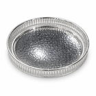 Elegant Silver Round Decorative Tray (18325-50)