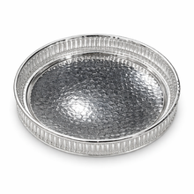 Elegant Silver Round Decorative Tray (18325-50)