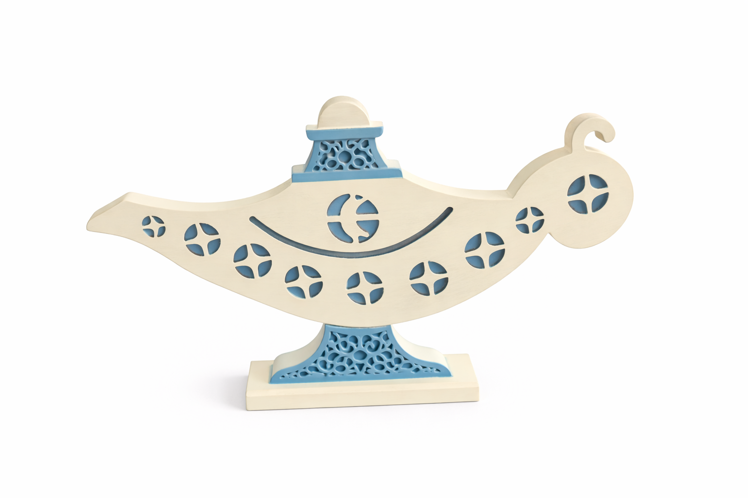 White Aladdin Magic Lamp Decorative Ramadan Ornament