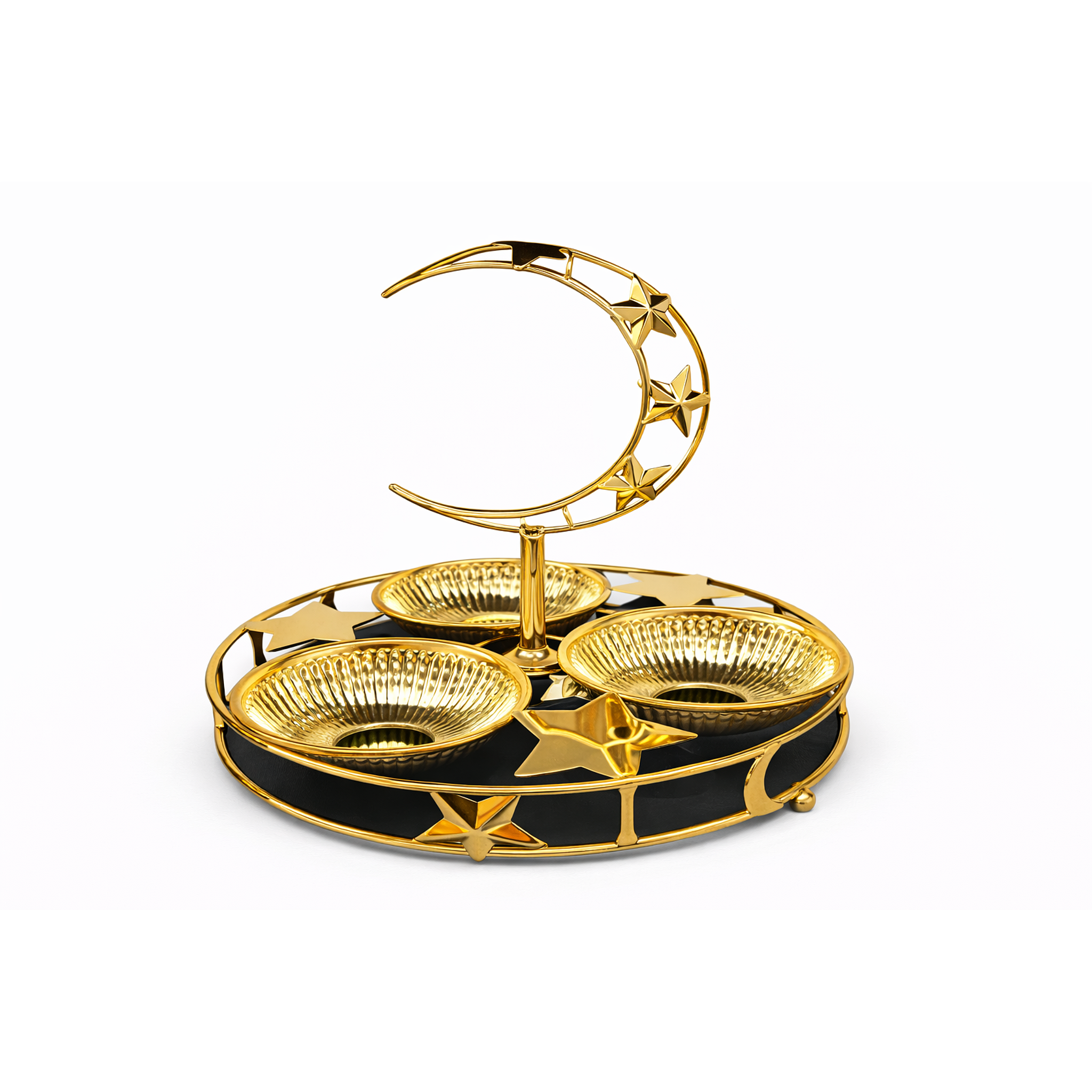 Crescent Moon Snack & Dessert Serving Stand
