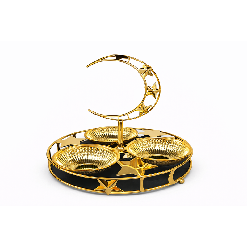 Crescent Moon Snack & Dessert Serving Stand