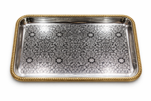 Luxury Gold Rectangular Decorative Serving Tray