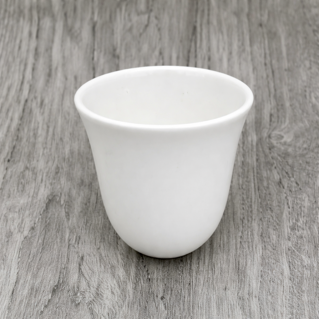 Luxury All-White Coffee Cup – Minimalist Modern Design