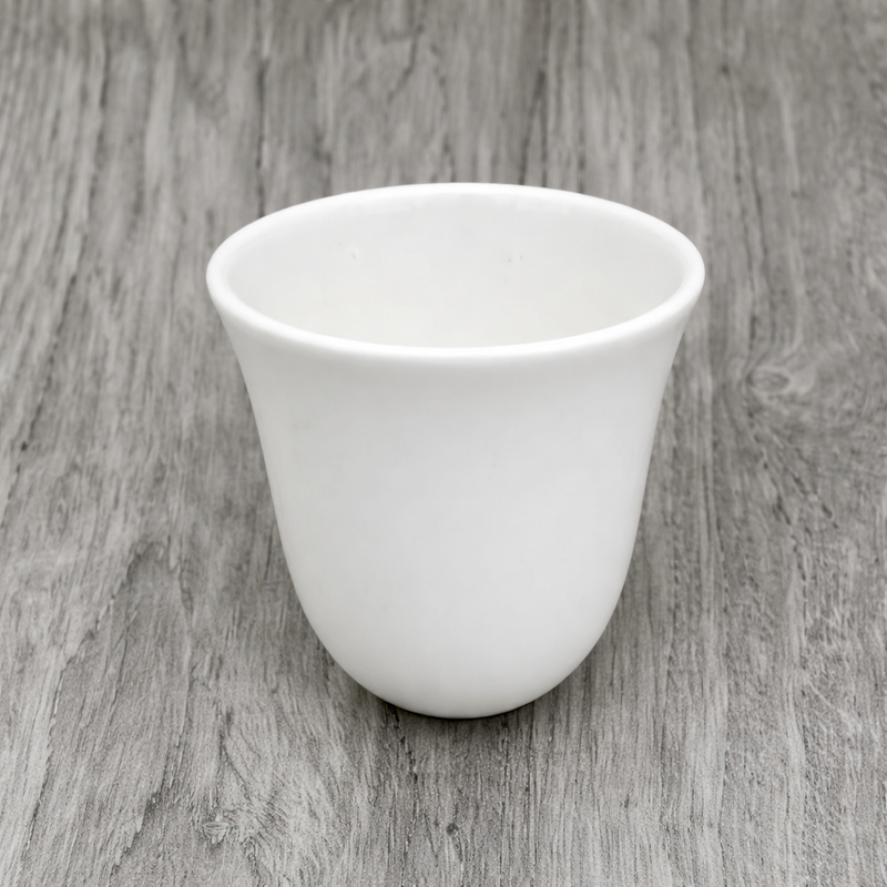 Luxury All-White Coffee Cup – Minimalist Modern Design