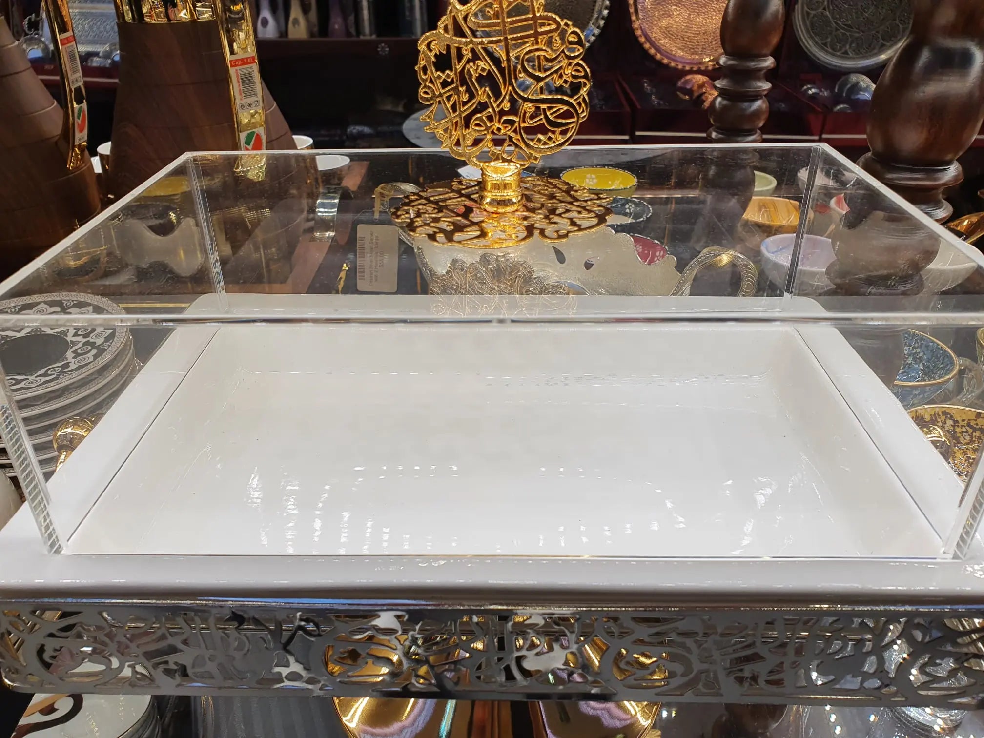 Clear Display Box on Stand - Armani Gallery
