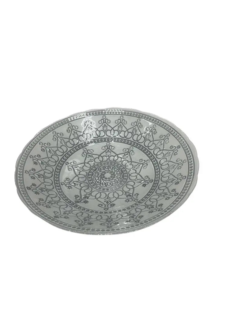 Deco 40cm Glass Fruit Bowl -  Glasscom -  Armani Gallery