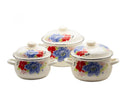 Floral Cook Pot Set of 3 - Armani Gallery