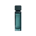 Assaf Frankel Storm perfume bottle in teal glass with a modern square black cap.