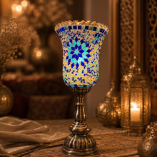 Mosaic Glass Bell Table Lamp - YMA401-DZ - 14 x 14 x 32cm h