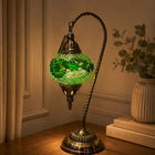 Mosaic Glass Swan Neck Table Lamp - YMA404-15 - 22 x 15 x 52cm h