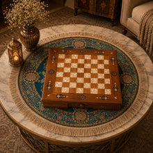 Square Box Chess Board With Draws - Small