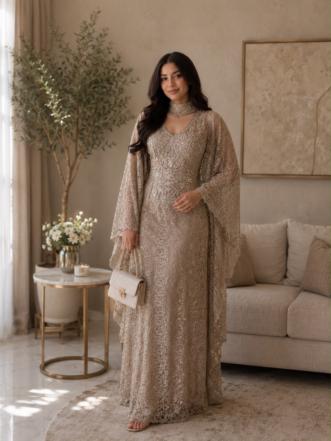 ZAHRA ORNATE EMBROIDERED KAFTAN