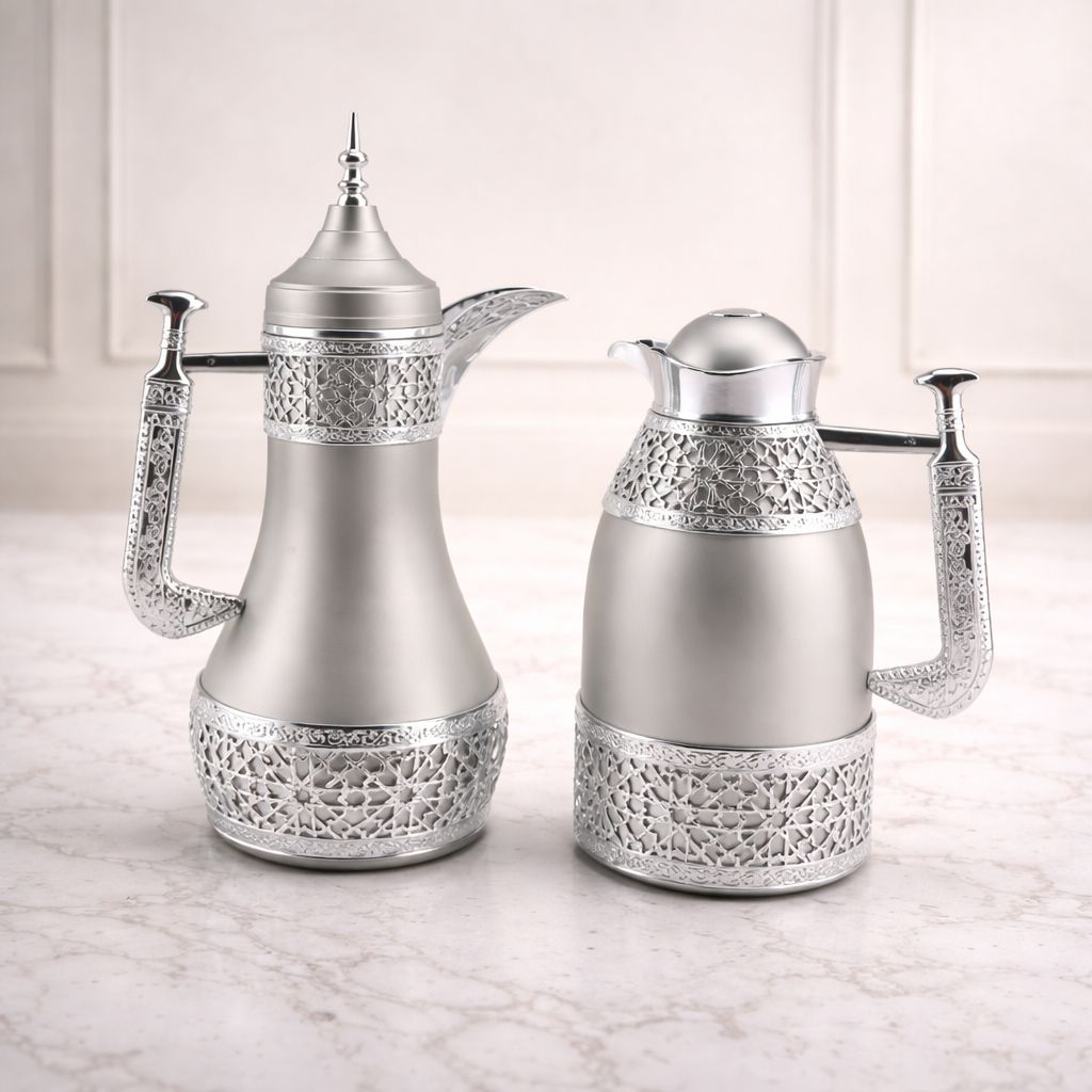Luxury Thermos Flask Set – Arabic Coffee & Tea Server (2-Piece)