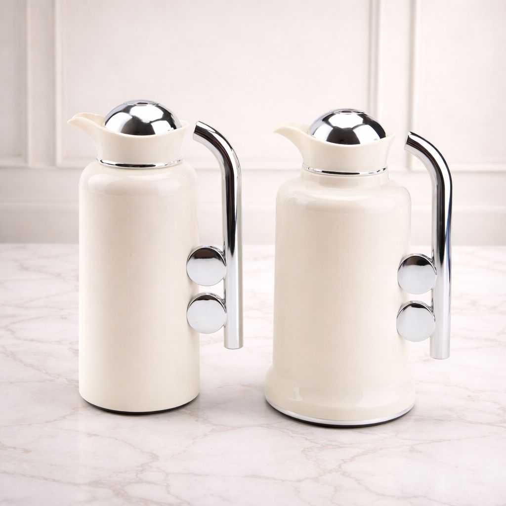 Modern Thermos Flask Set – Arabic Coffee & Tea Server (2-Piece)