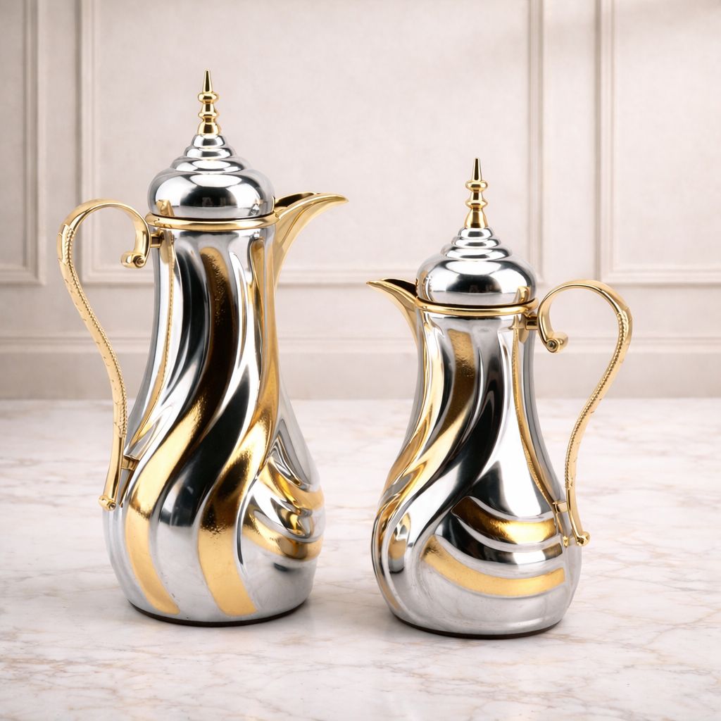Luxury Thermos Flask Set – Arabic Coffee & Tea Server (2-Piece)  18330-19