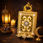 Luxury Quran Frame – Ornate Islamic Display Stand (Silver)  18345- 4