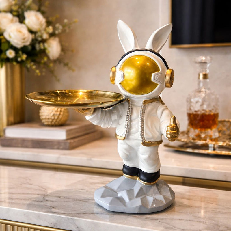 Decorative Serving Stand with Tray
