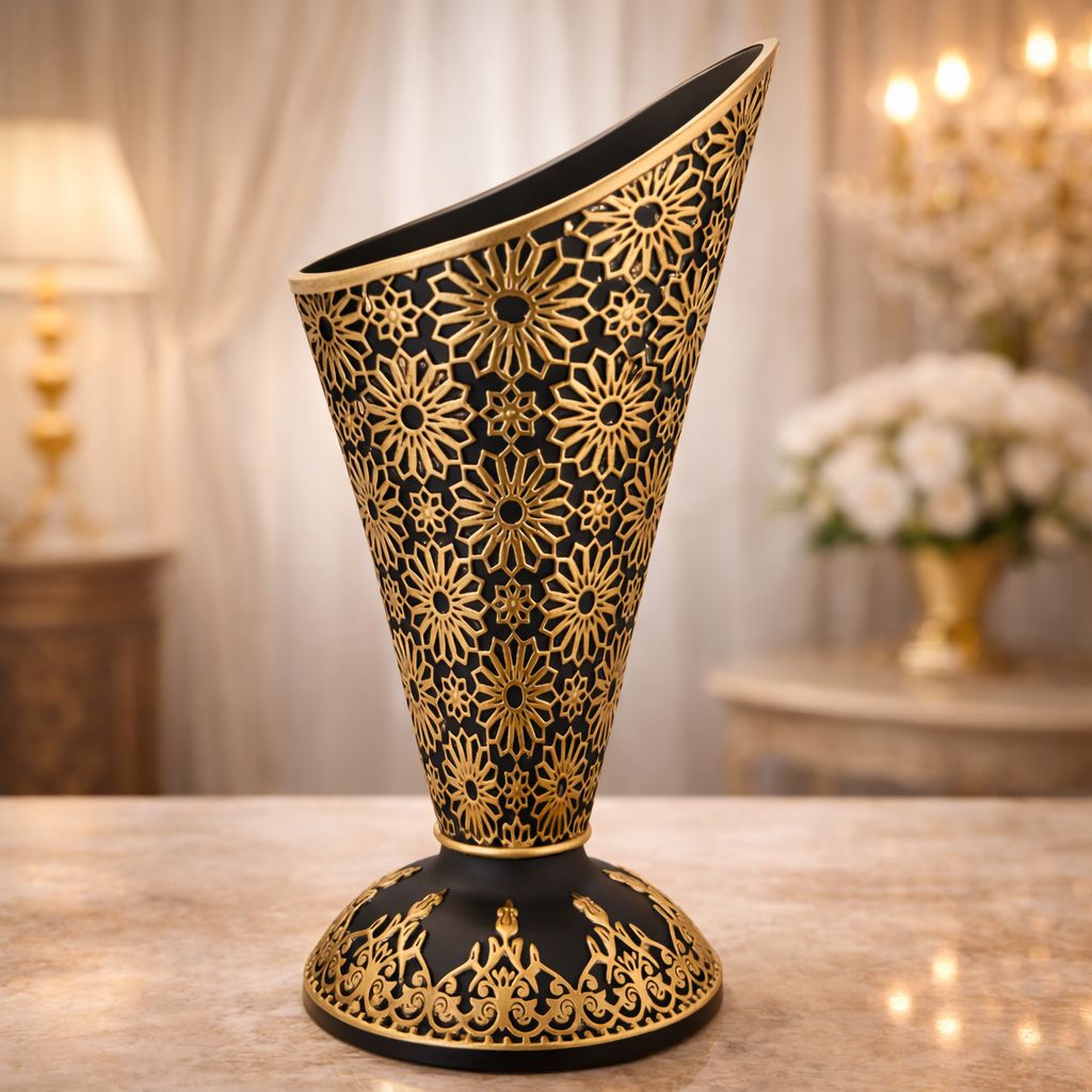Decorative Incense Burner – Moroccan Floral Cut-Out Design 18344-34