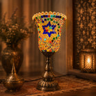 Mosaic Glass Bell Table Lamp - YMA401-DZ - 14 x 14 x 32cm h