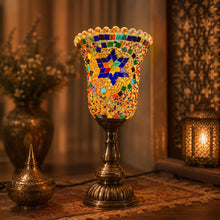 Mosaic Glass Bell Table Lamp - YMA401-DZ - 14 x 14 x 32cm h