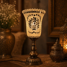 Mosaic Glass Bell Table Lamp - YMA401-DZ - 14 x 14 x 32cm h