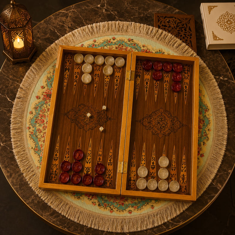 Eser Elegance Decorative Backgammon Motif 2