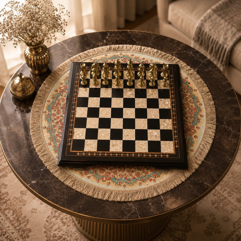 Flat Mosaic Chess Board 2618
