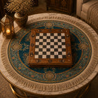 Square Box Chess Board With Draws - Small