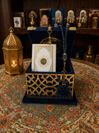 Small Velvet Quran Box Set 9 x 12cm (Quran,Beads)