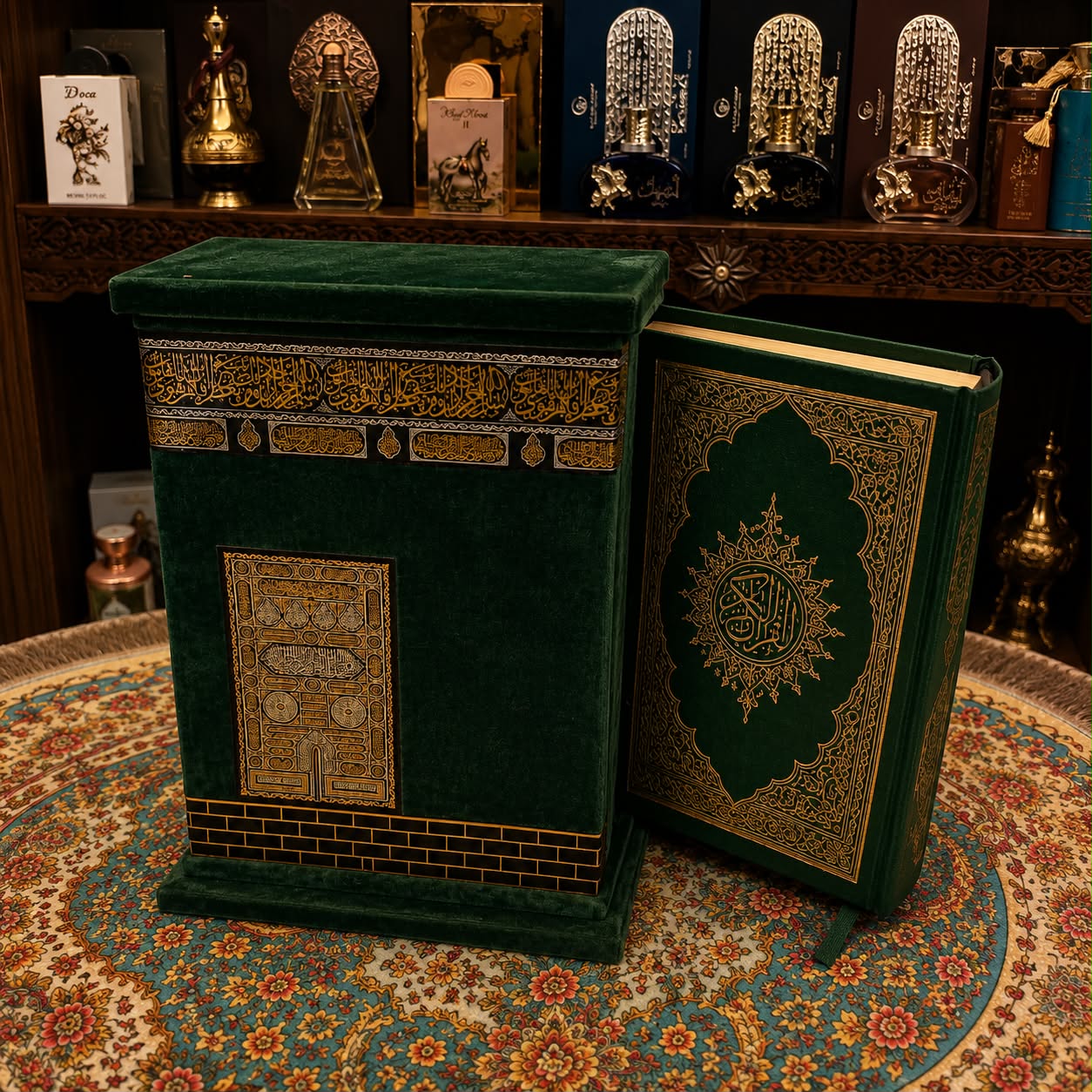 Wooden Quran Box Set 16 x 19cm