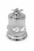 Luxury Glass Treat Jar with Lid – Gold Trim